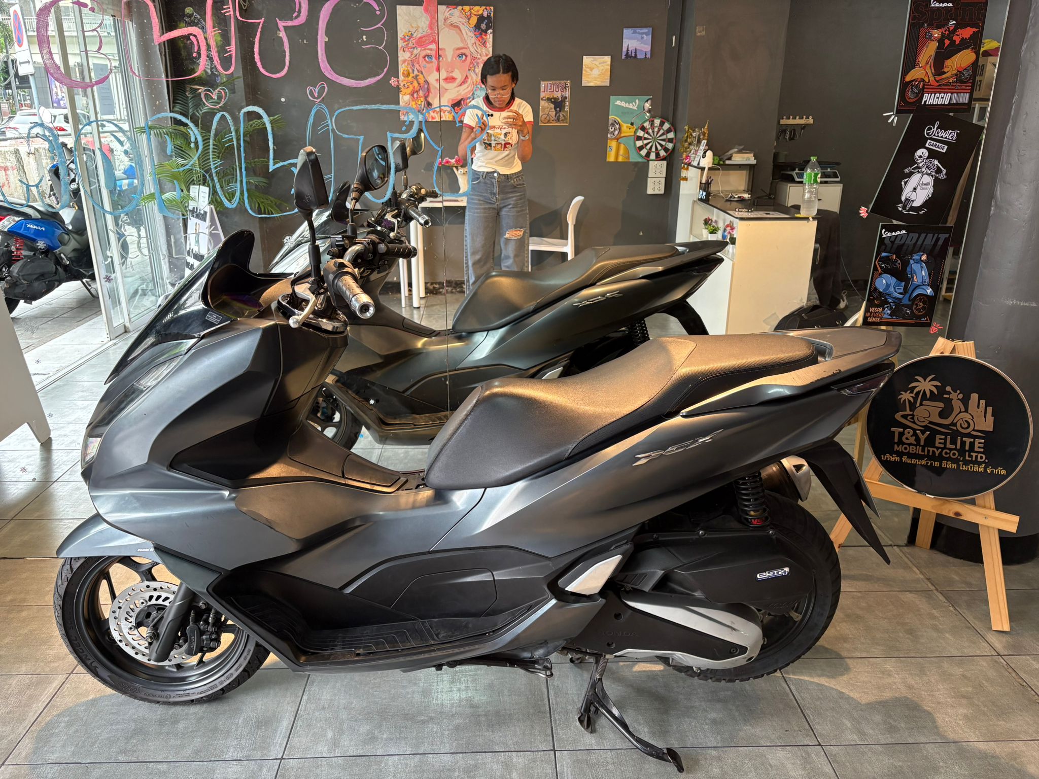 Real Honda PCX 160cc scooter from T&Y Elite Mobility Bangkok